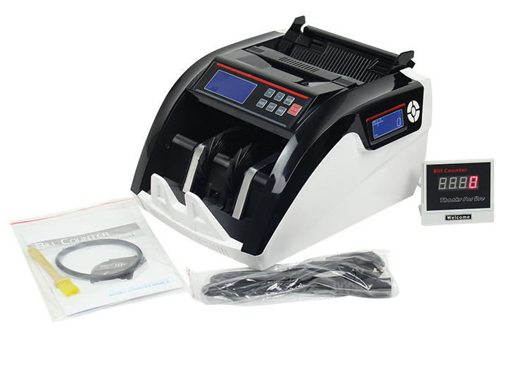 Money counting machine, banknote counter, currency counter, cheap, UV / MG 5800 display, multi-currency equipment